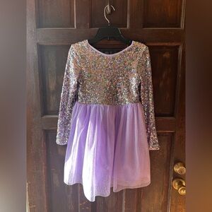 Sequined Purple cat & jack Girls Dress
